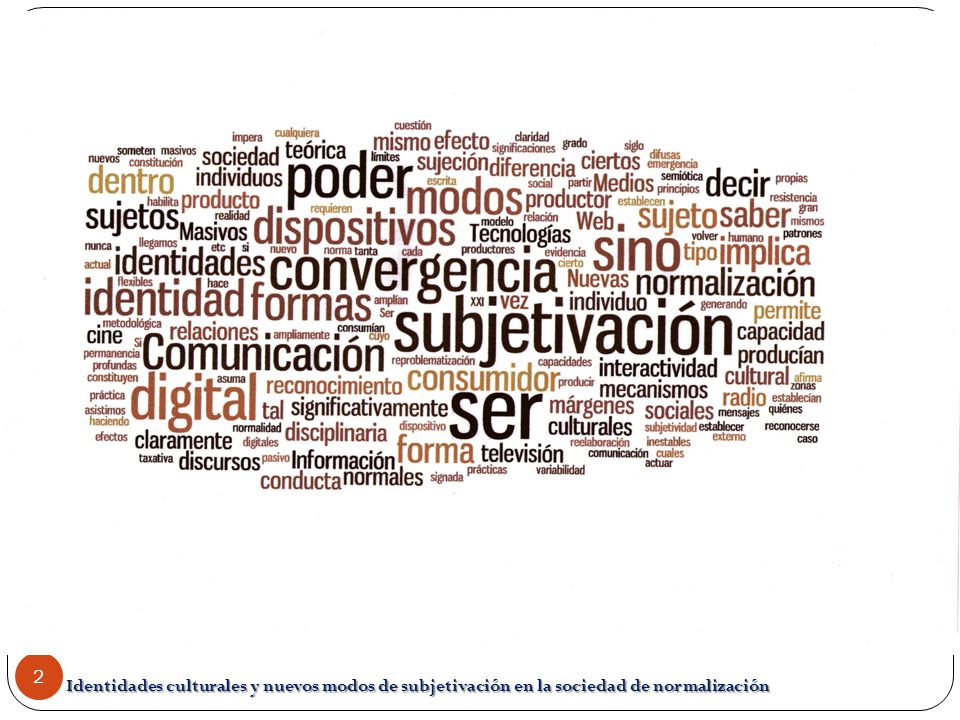 Identidades culturales y nuevos modos de subjetivación en la sociedad de normalización