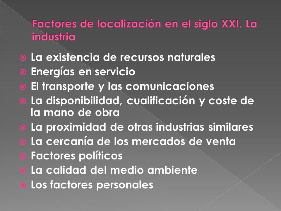 Factores de localización en el siglo XXI. La industria