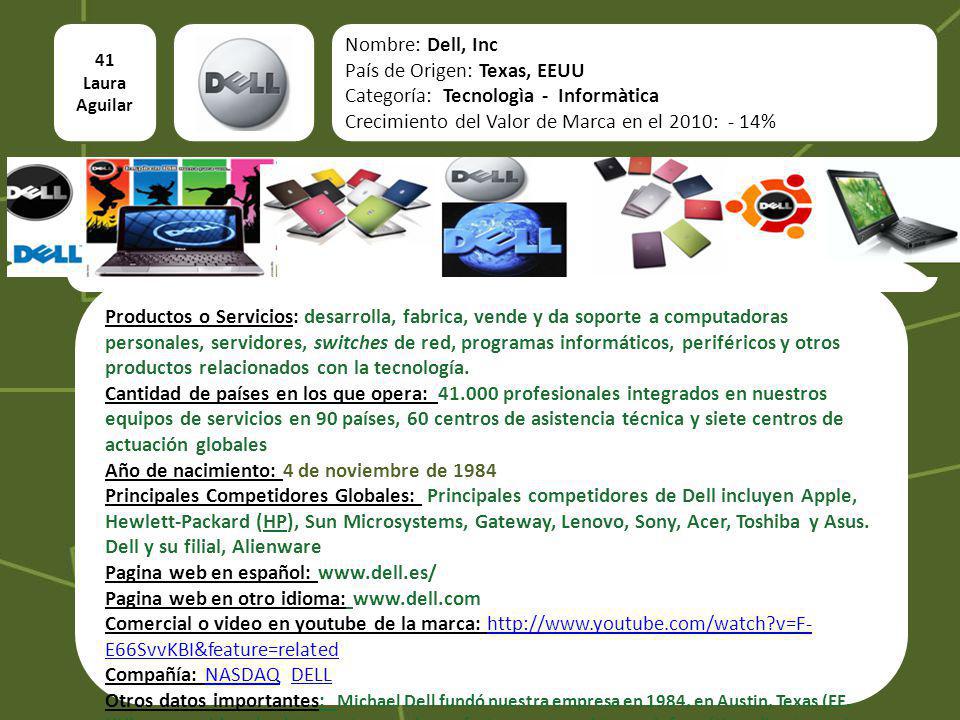 País de Origen: Texas, EEUU Categoría: Tecnologìa - Informàtica