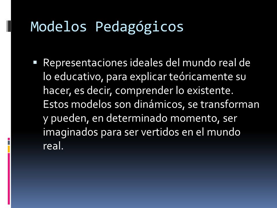 Modelos Pedagógicos