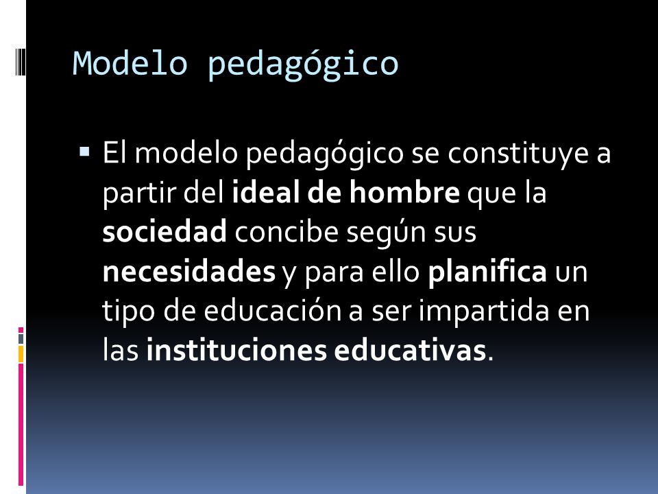 Modelo pedagógico