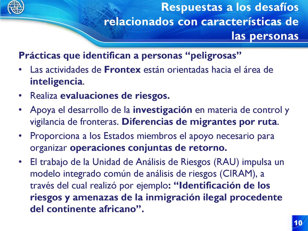 Respuestas a los desafíos relacionados con características de las personas