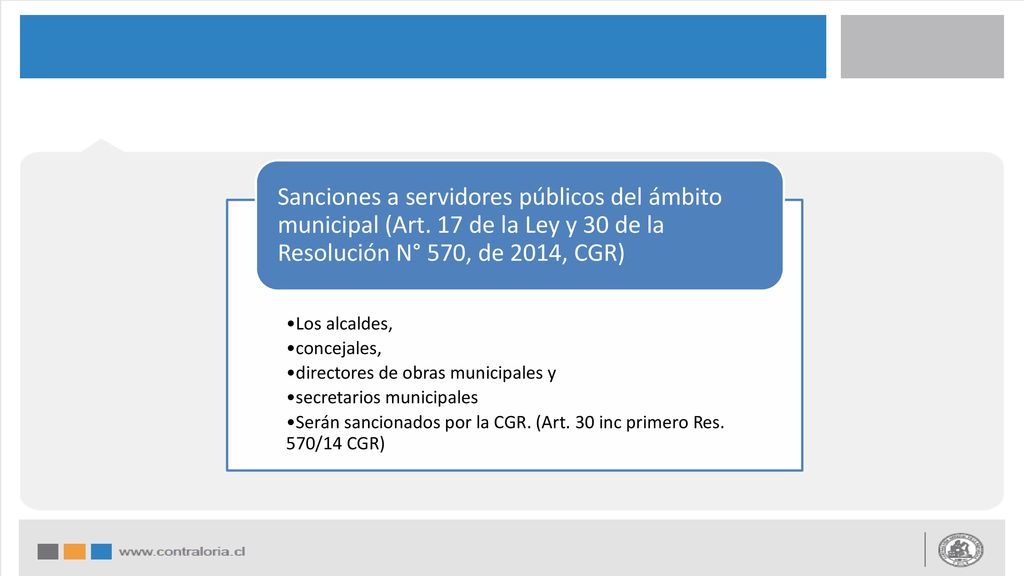 Los alcaldes, concejales, directores de obras municipales y. secretarios municipales.