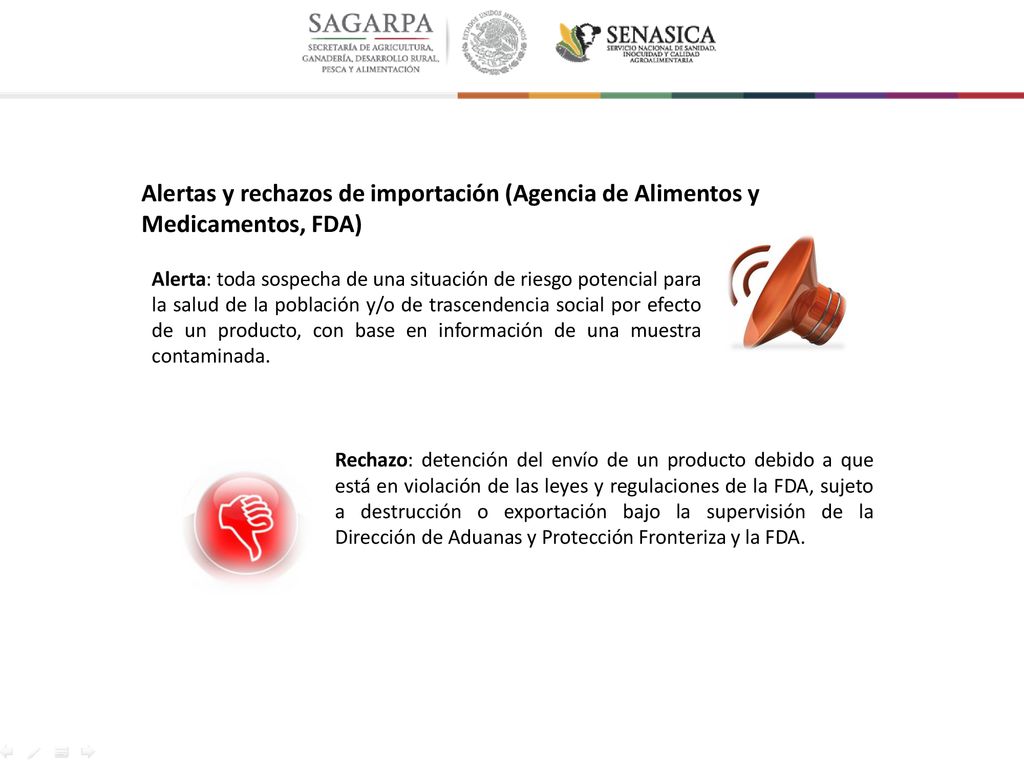 Alertas y rechazos de importación (Agencia de Alimentos y Medicamentos, FDA)