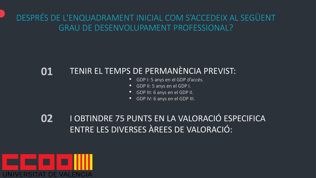 DESPRÉS DE L ENQUADRAMENT INICIAL COM S’ACCEDEIX AL SEGÜENT GRAU DE DESENVOLUPAMENT PROFESSIONAL