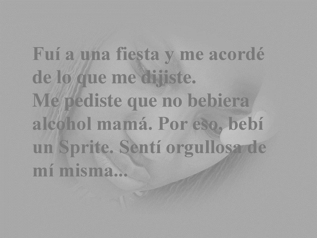 Fuí a una fiesta y me acordé de lo que me dijiste.