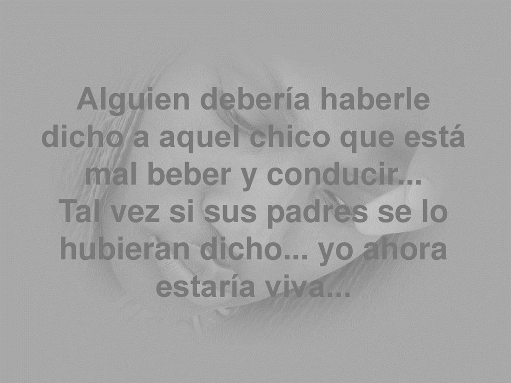 Alguien debería haberle dicho a aquel chico que está mal beber y conducir...