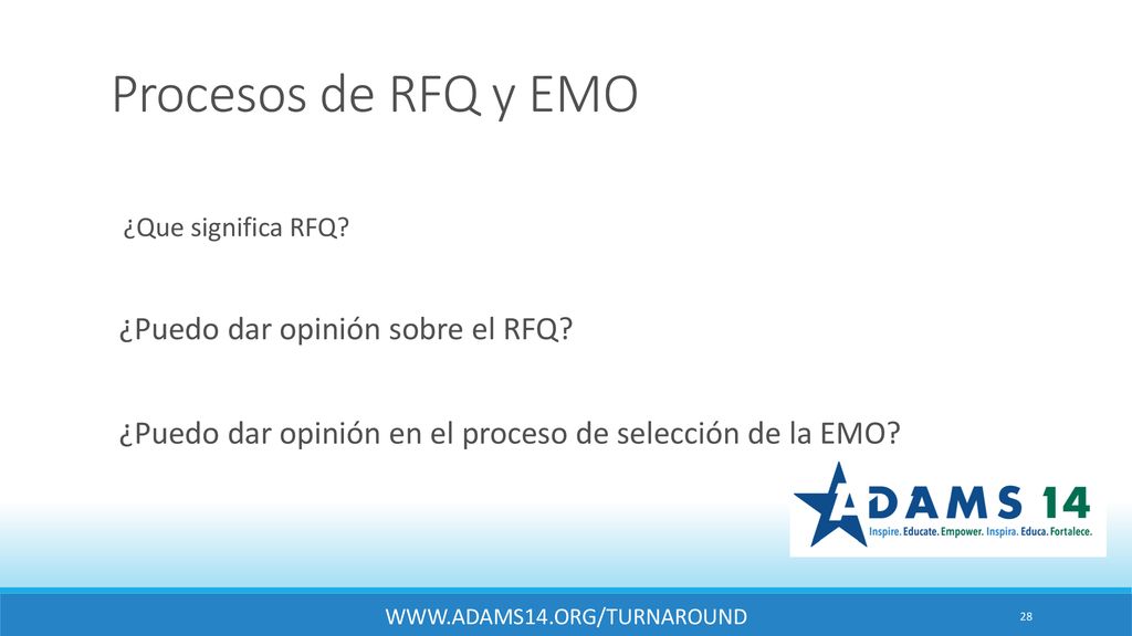 Procesos de RFQ y EMO ¿Puedo dar opinión sobre el RFQ
