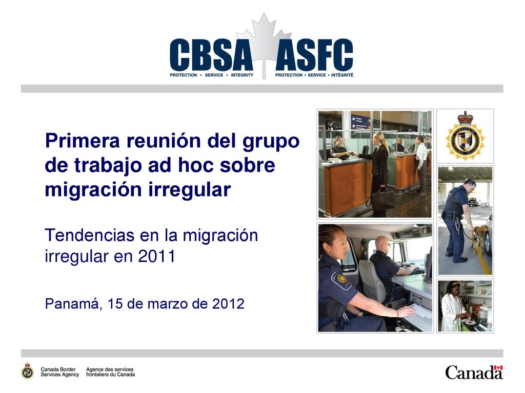 Primera reunión del grupo de trabajo ad hoc sobre migración irregular