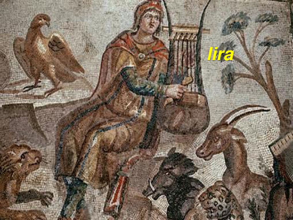 lira Instrumento musical usado por los antiguos, compuesto de varias cuerdas tensas en un marco, que se pulsaban con ambas manos.