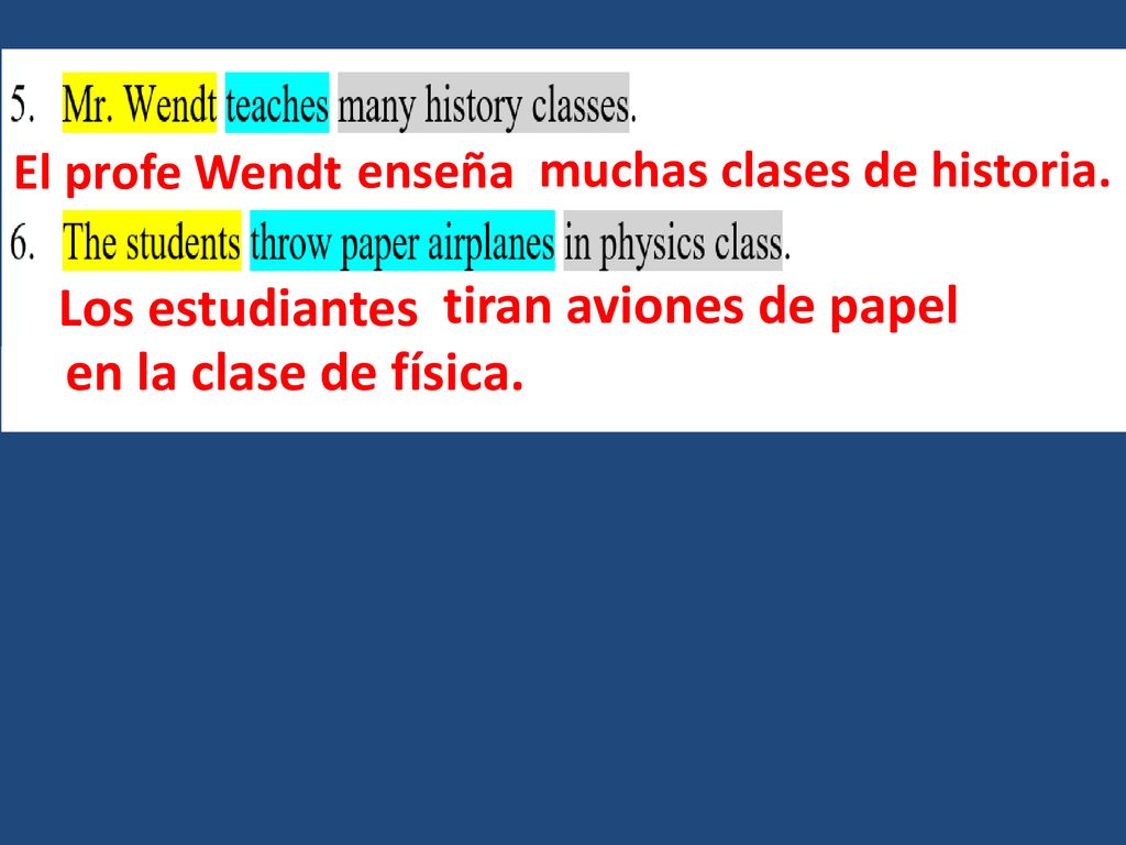 Los estudiantes tiran aviones de papel en la clase de física.