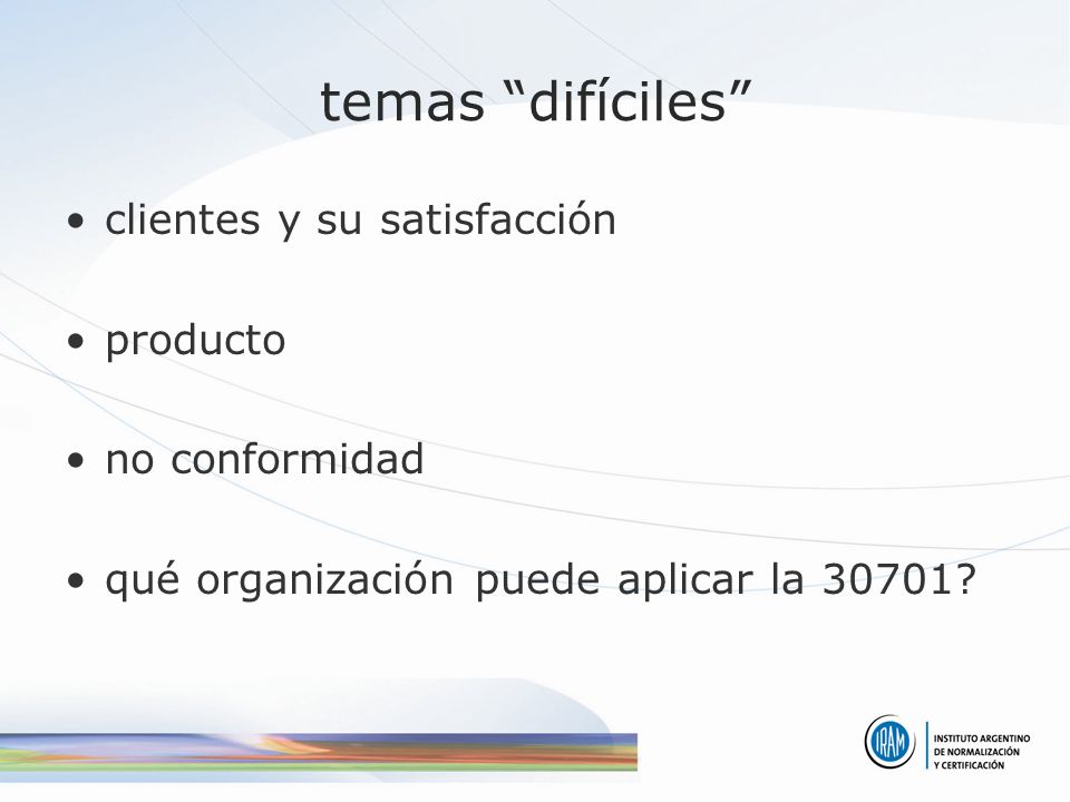 temas difíciles clientes y su satisfacción producto no conformidad