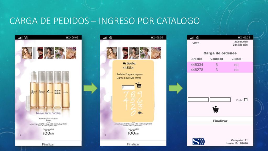 Carga de pedidos – ingreso Por Catalogo