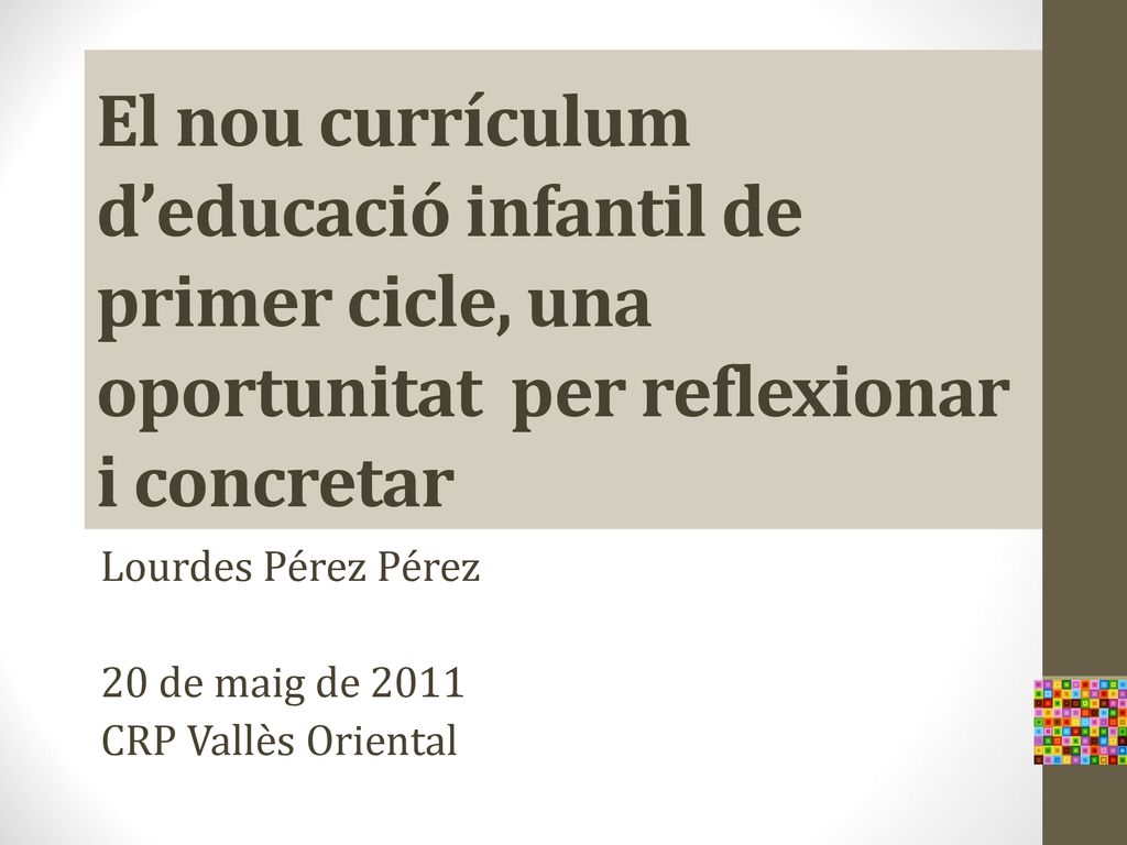 Lourdes Pérez Pérez 20 de maig de 2011 CRP Vallès Oriental