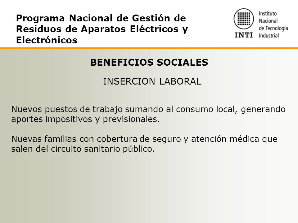 Programa Nacional de Gestión de Residuos de Aparatos Eléctricos y Electrónicos