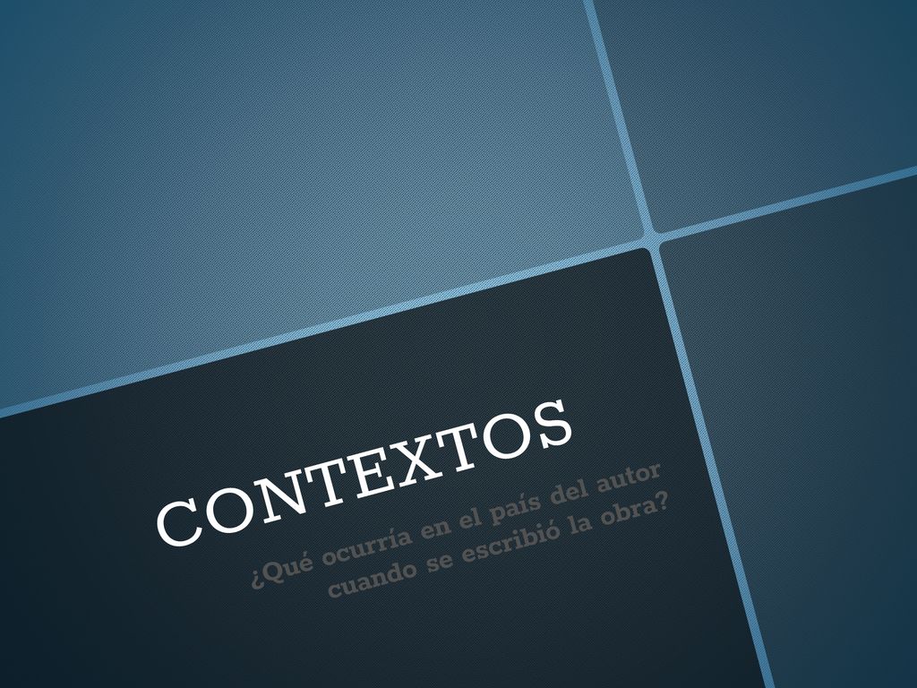 ¿Qué ocurría en el país del autor cuando se escribió la obra