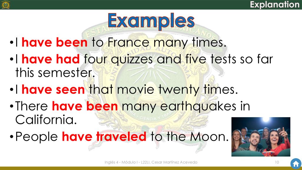 Inglés 4 - Módulo I - L22LI. Cesar Martínez Acevedo
