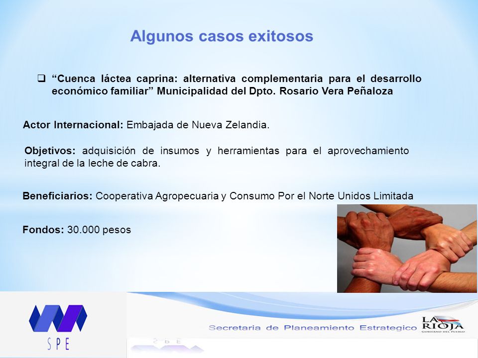 Cuenca láctea caprina: alternativa complementaria para el desarrollo económico familiar Municipalidad del Dpto. Rosario Vera Peñaloza