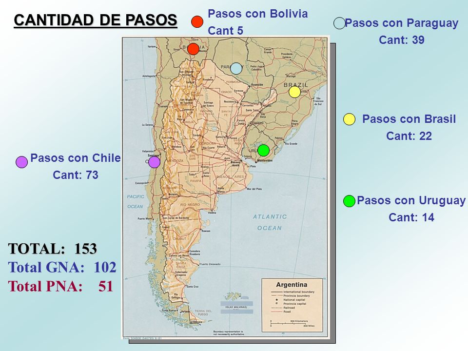 CANTIDAD DE PASOS TOTAL: 153 Total GNA: 102 Total PNA: 51