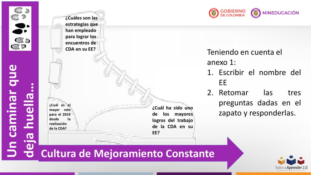 Un caminar que deja huella… Cultura de Mejoramiento Constante