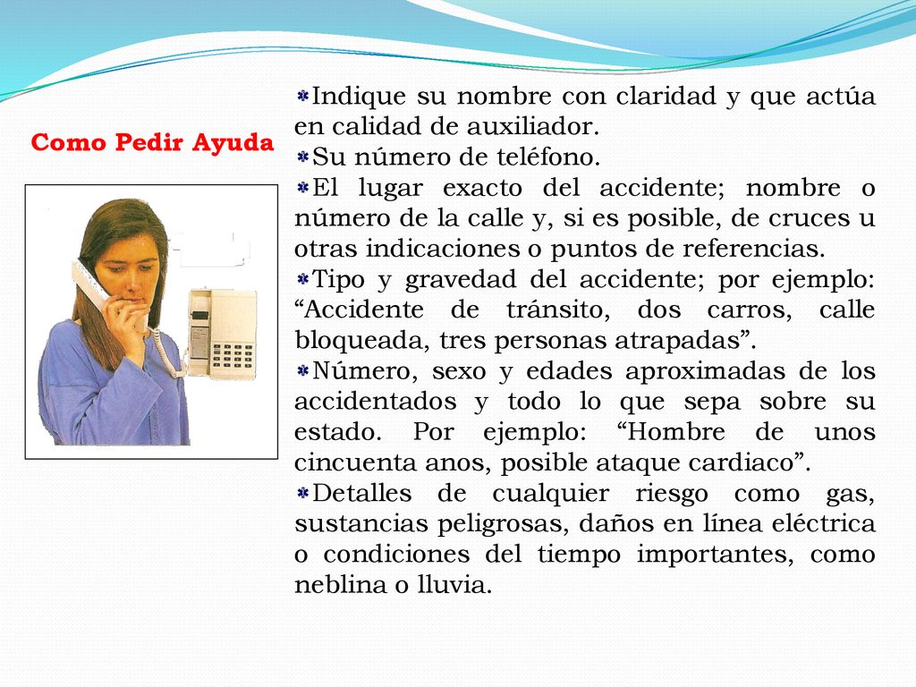 Indique su nombre con claridad y que actúa en calidad de auxiliador.