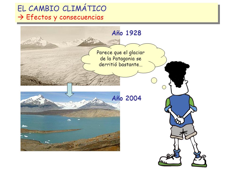 Parece que el glaciar de la Patagonia se derritió bastante…