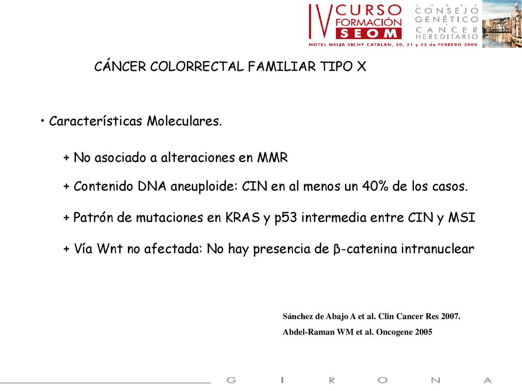 CÁNCER COLORRECTAL FAMILIAR TIPO X
