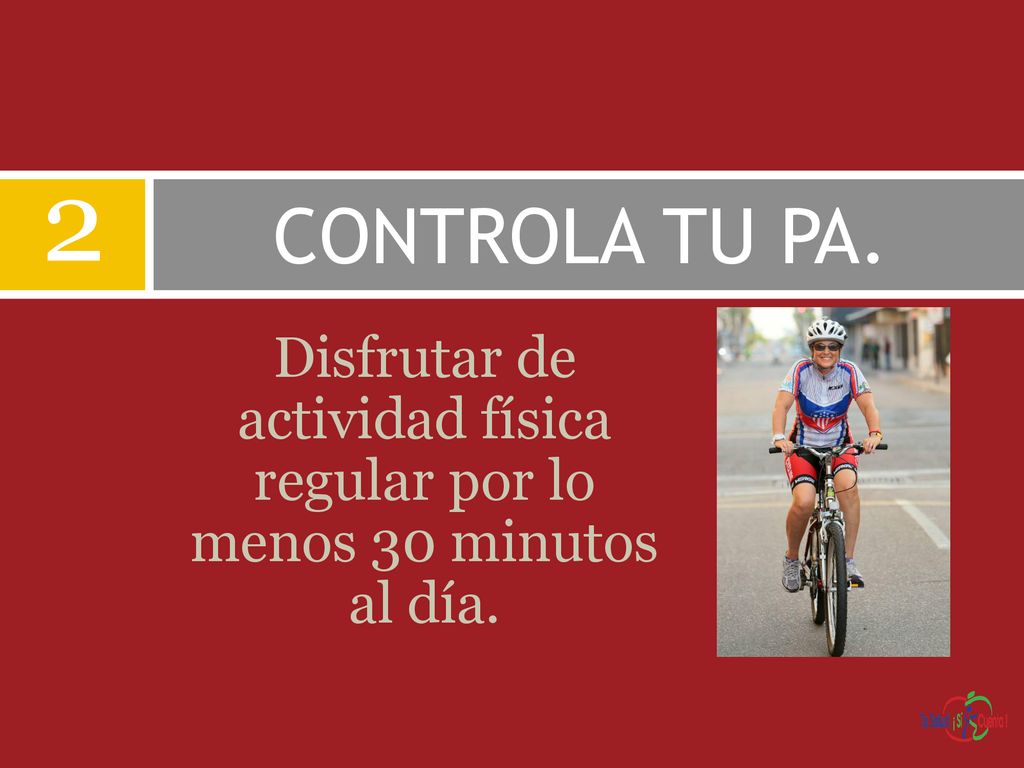 Disfrutar de actividad física regular por lo menos 30 minutos al día.