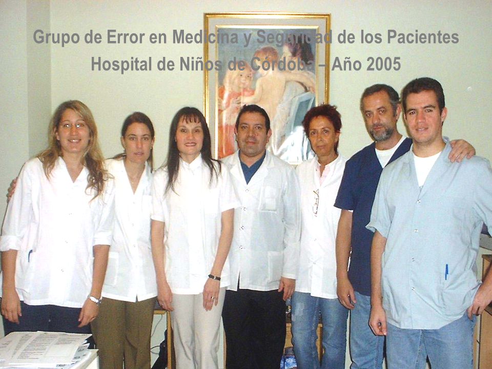 Grupo de Error en Medicina y Seguridad de los Pacientes