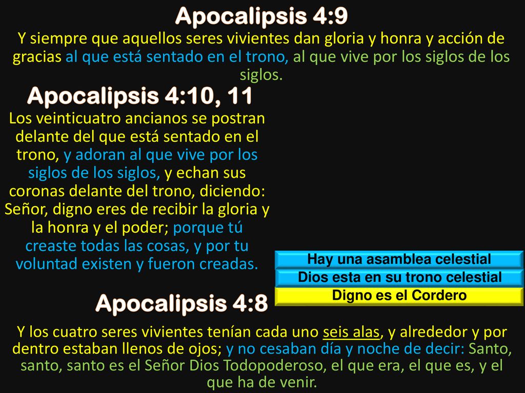 Hay una asamblea celestial Dios esta en su trono celestial