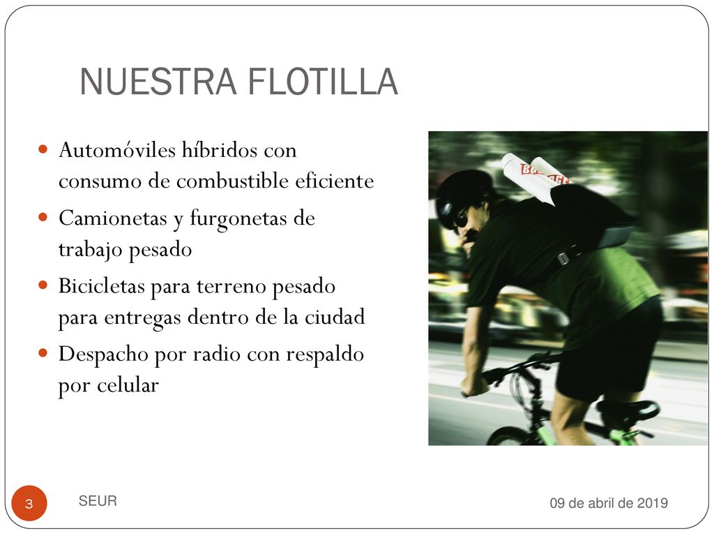 NUESTRA FLOTILLA Automóviles híbridos con consumo de combustible eficiente. Camionetas y furgonetas de trabajo pesado.