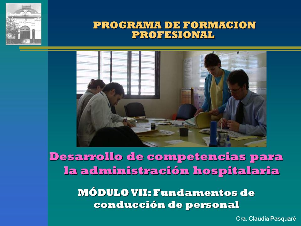 PROGRAMA DE FORMACION PROFESIONAL