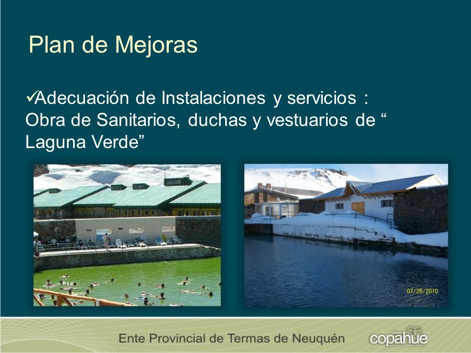 Plan de Mejoras Adecuación de Instalaciones y servicios :