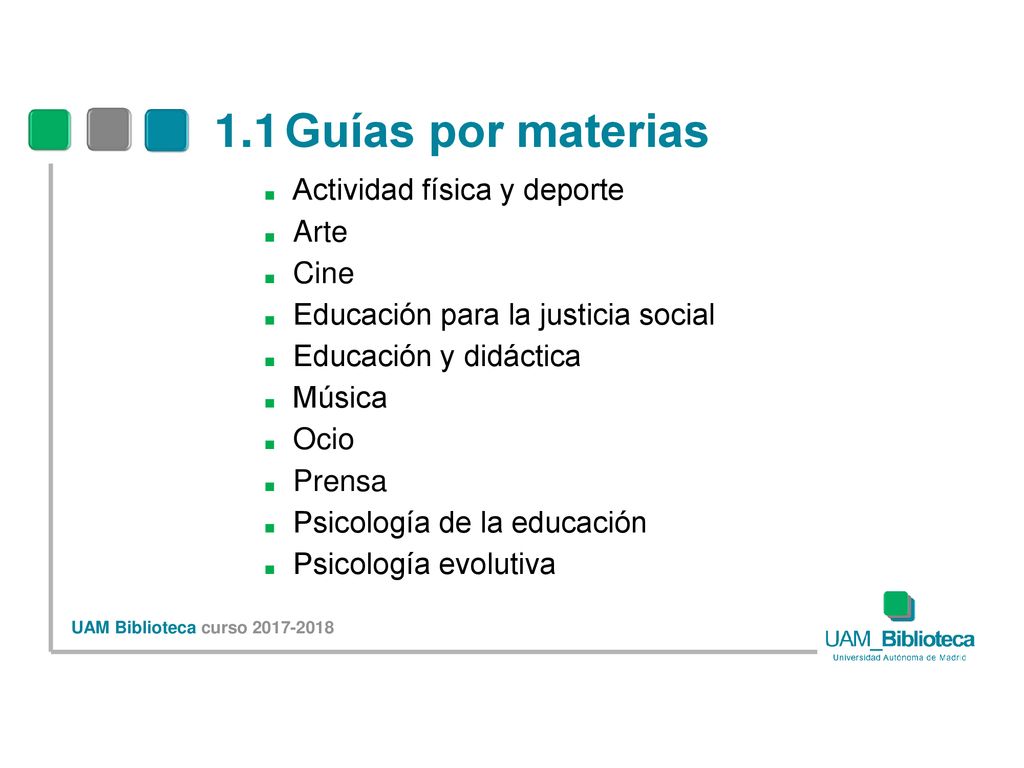 1.1 Guías por materias Actividad física y deporte Arte Cine