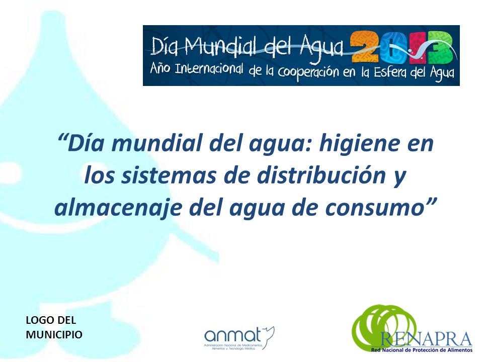 Día mundial del agua: higiene en los sistemas de distribución y almacenaje del agua de consumo