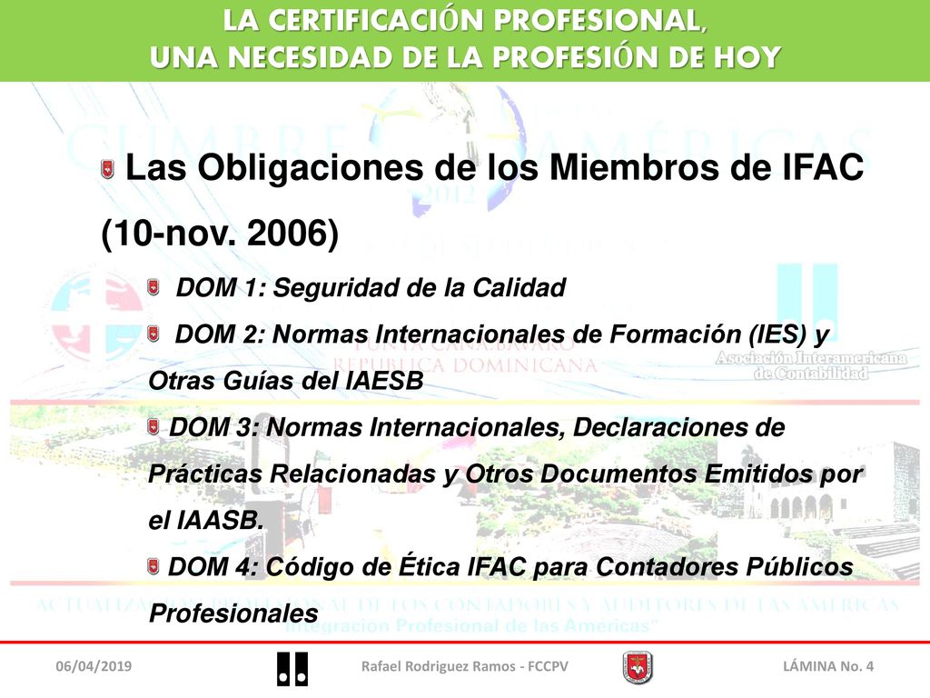 LA CERTIFICACIÓN PROFESIONAL, UNA NECESIDAD DE LA PROFESIÓN DE HOY