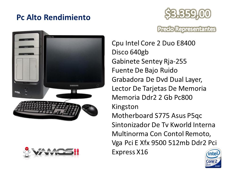 Precio Representantes