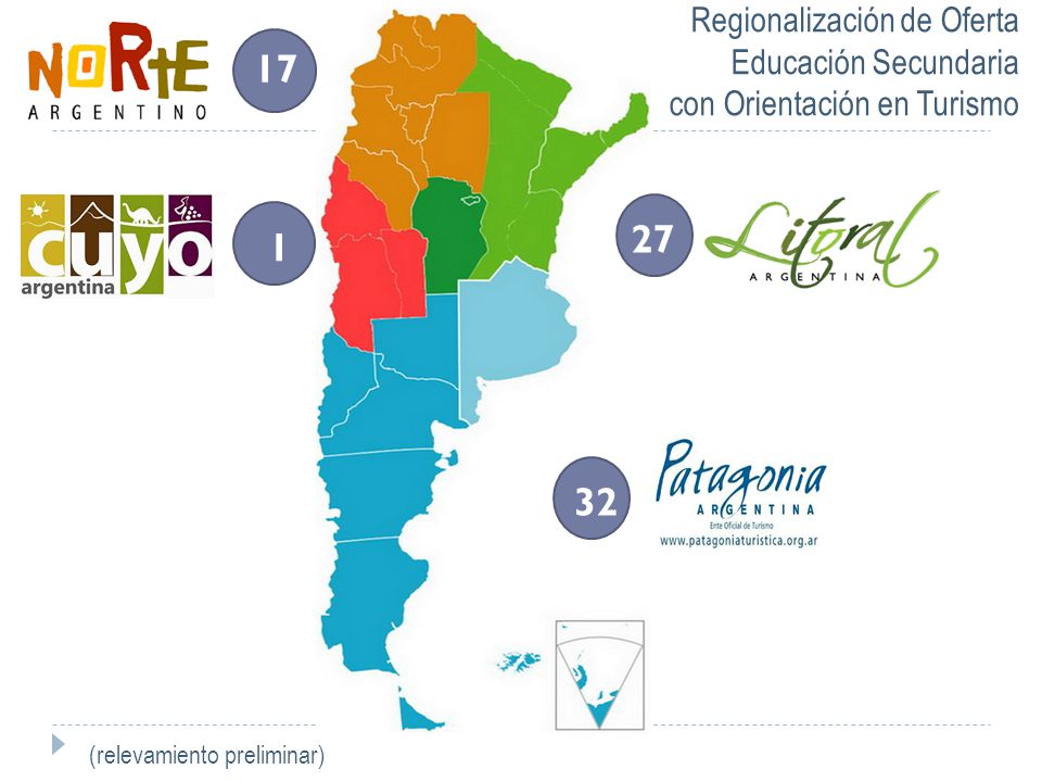 17 Regionalización de Oferta Educación Secundaria con Orientación en Turismo.