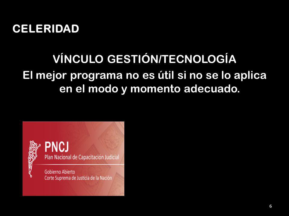 VÍNCULO GESTIÓN/TECNOLOGÍA