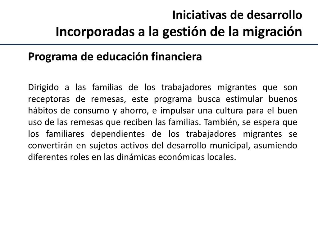 Incorporadas a la gestión de la migración