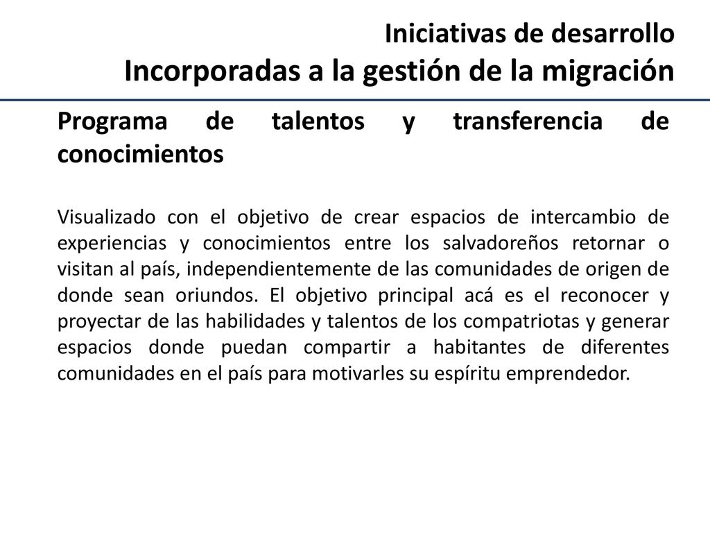 Incorporadas a la gestión de la migración