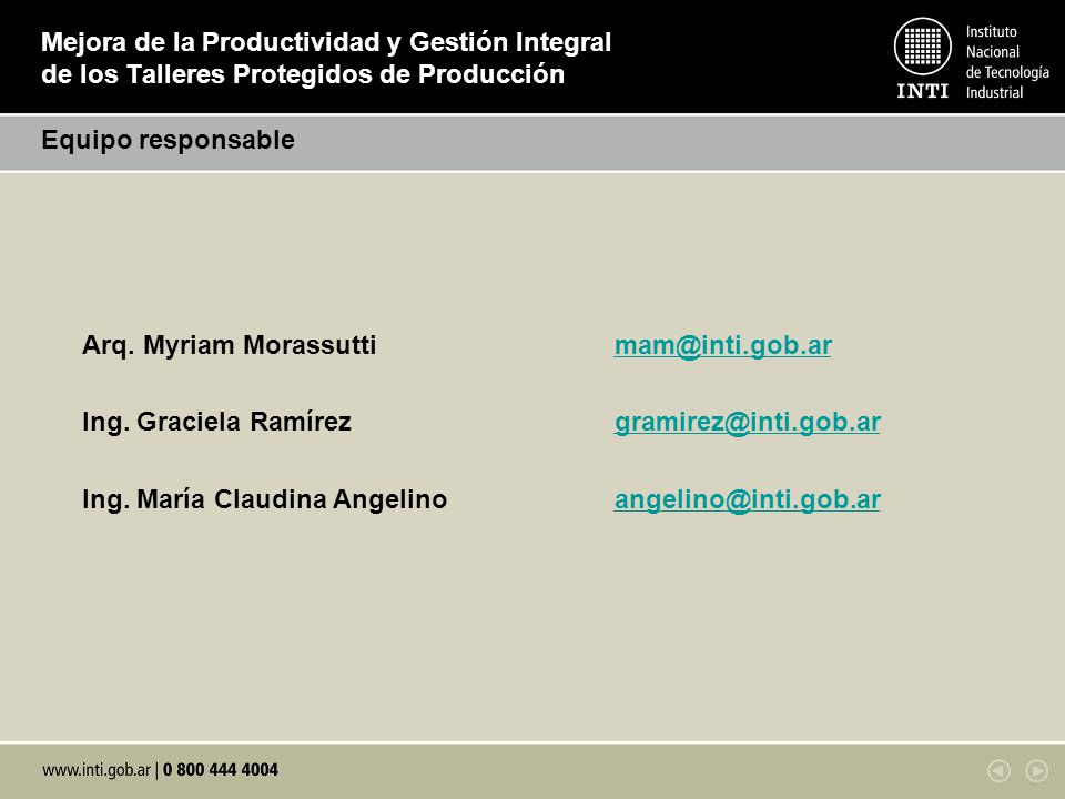 Mejora de la Productividad y Gestión Integral de los Talleres Protegidos de Producción