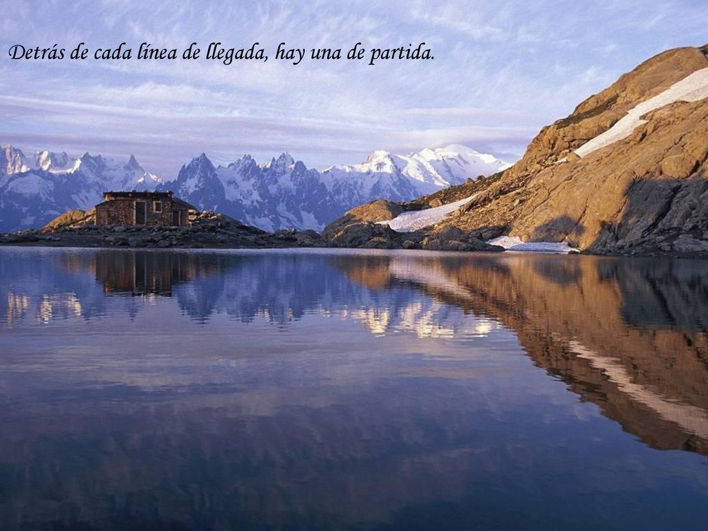 Detrás de cada línea de llegada, hay una de partida.