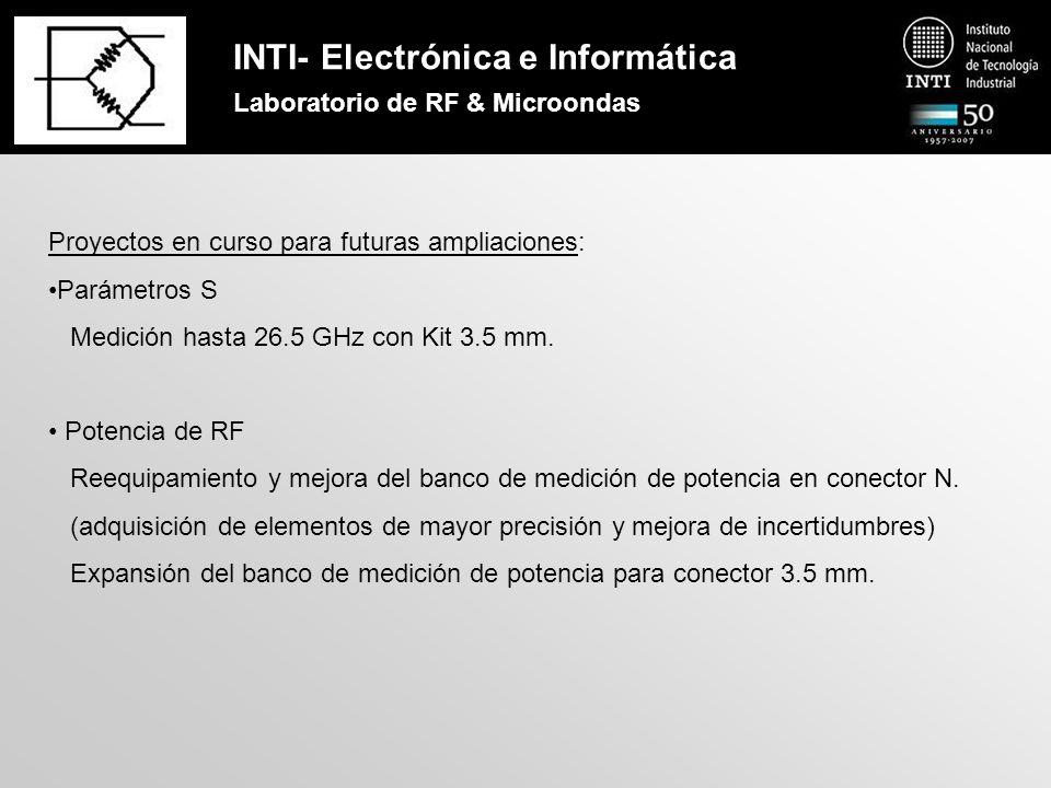 INTI- Electrónica e Informática Laboratorio de RF & Microondas