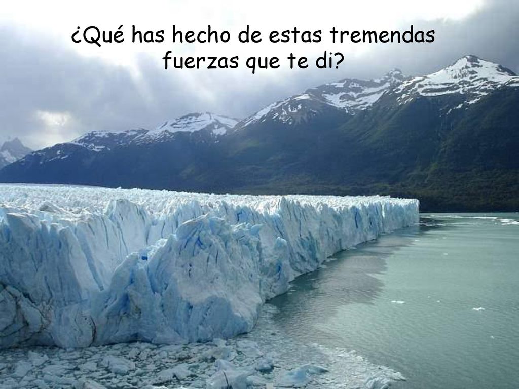 ¿Qué has hecho de estas tremendas fuerzas que te di