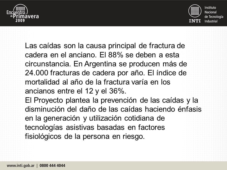 Las caídas son la causa principal de fractura de cadera en el anciano