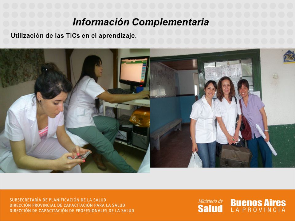 Información Complementaria Utilización de las TICs en el aprendizaje.