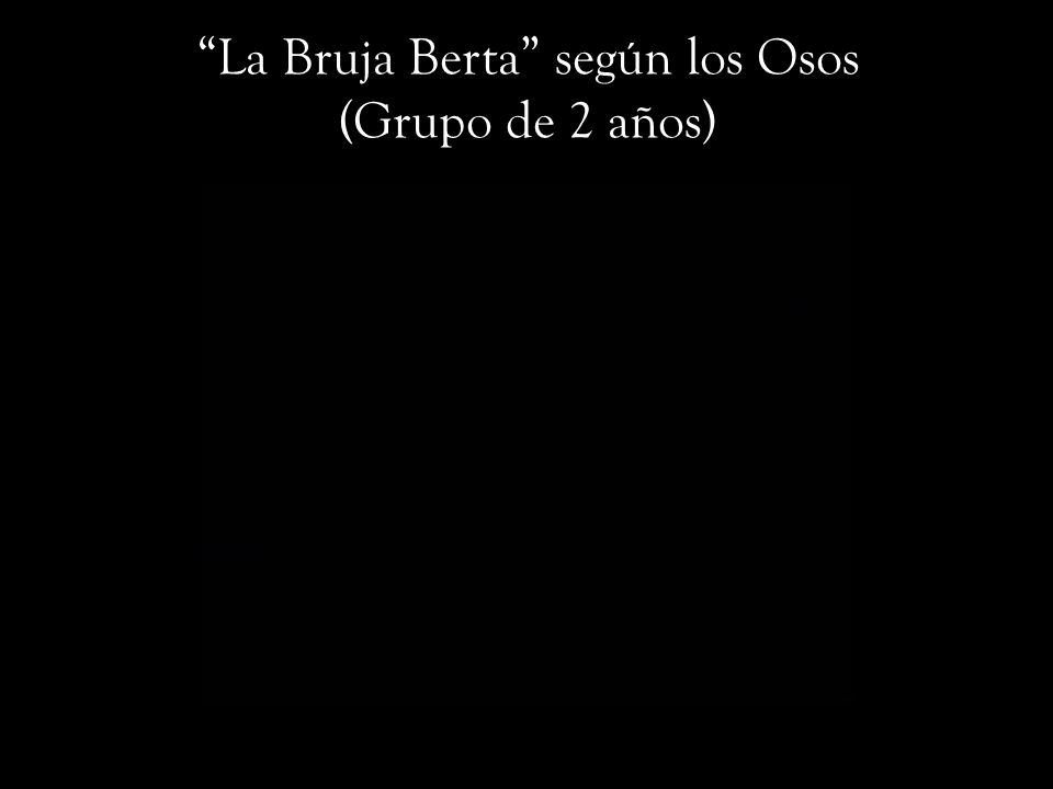 La Bruja Berta según los Osos (Grupo de 2 años)