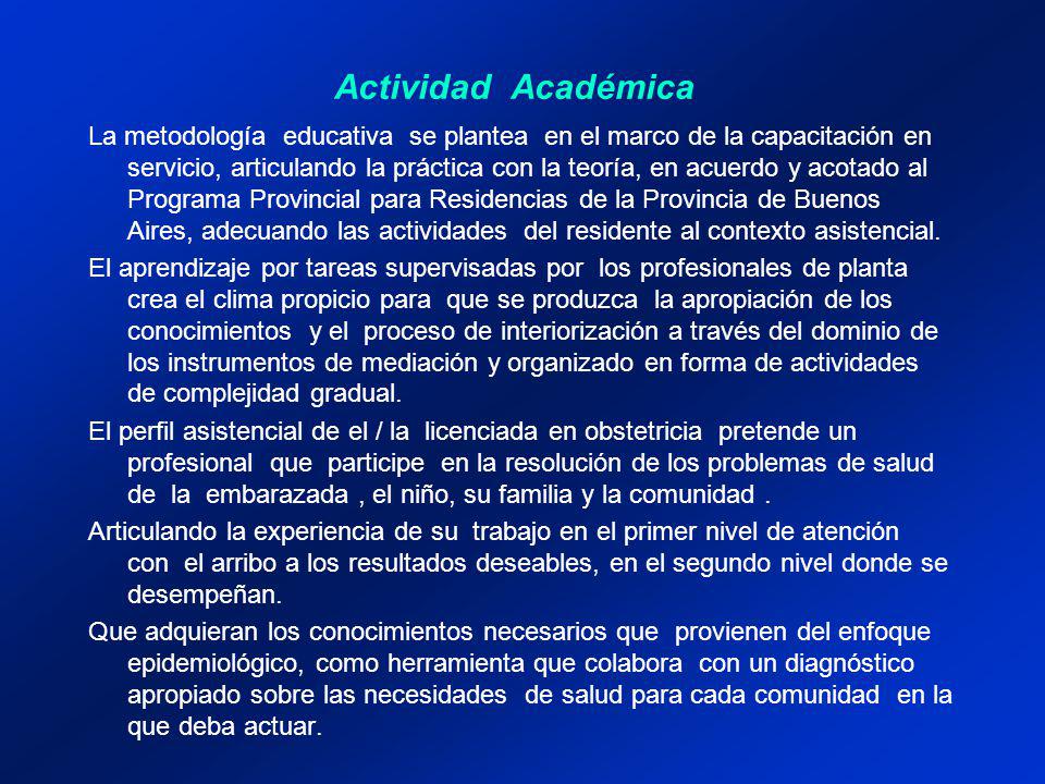 Actividad Académica