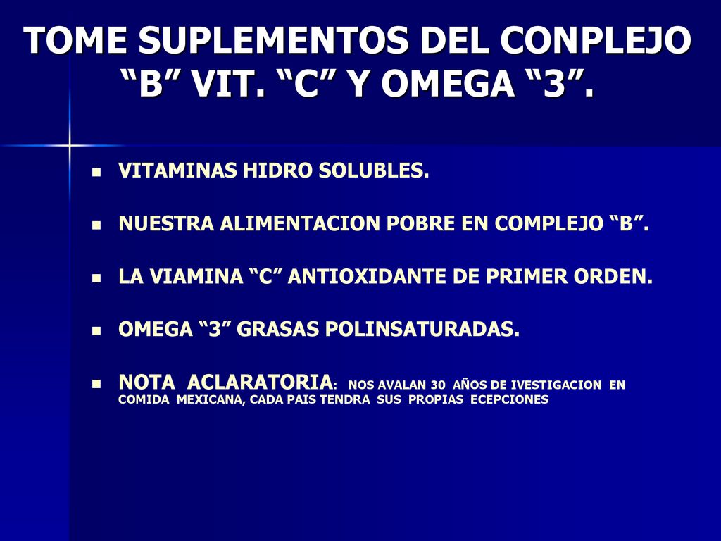 TOME SUPLEMENTOS DEL CONPLEJO B VIT. C Y OMEGA 3 .